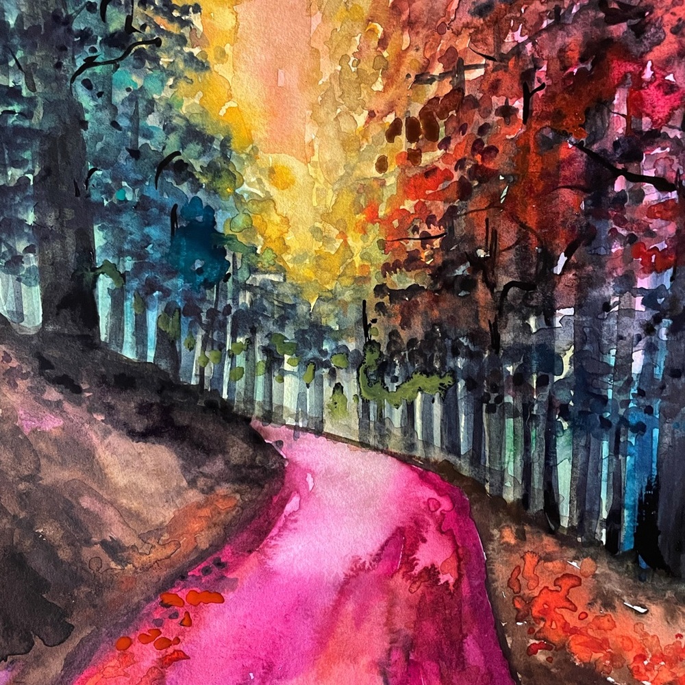 Colorful watercolor painting 🖼